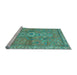 Sideview of Machine Washable Abstract Light Blue Modern Rug, wshabs2806lblu