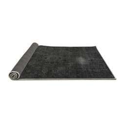 Sideview of Abstract Gray Modern Rug, abs2807gry