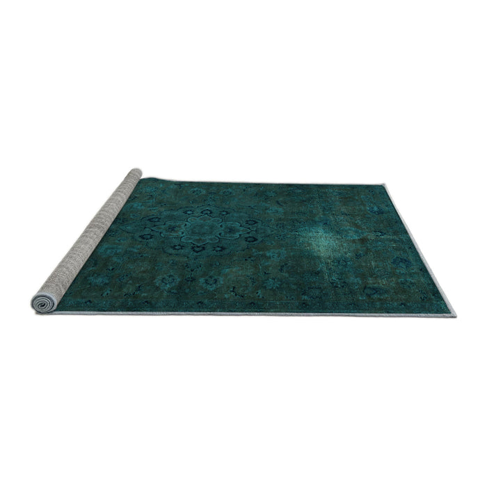 Sideview of Machine Washable Abstract Light Blue Modern Rug, wshabs2807lblu