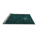 Sideview of Machine Washable Abstract Light Blue Modern Rug, wshabs2807lblu