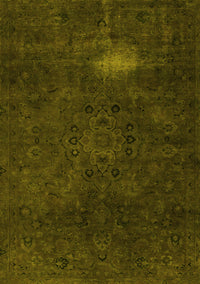 Abstract Yellow Modern Rug, abs2807yw