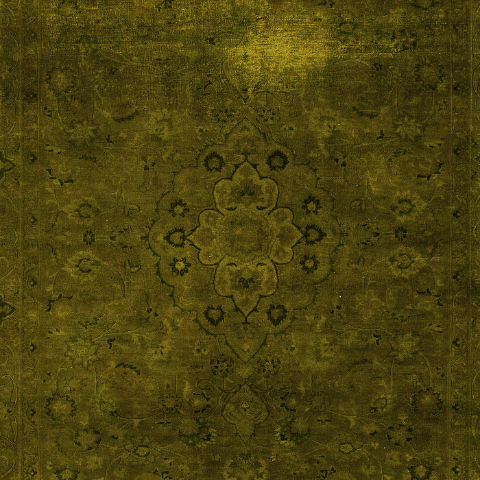 Abstract Yellow Modern Rug, abs2807yw