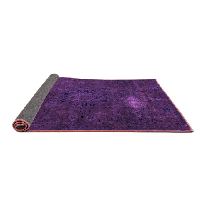 Sideview of Abstract Purple Modern Rug, abs2807pur