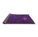 Sideview of Abstract Purple Modern Rug, abs2807pur