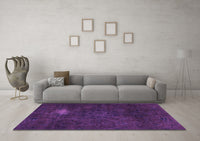 Machine Washable Abstract Purple Modern Rug, wshabs2807pur