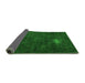 Sideview of Abstract Green Modern Rug, abs2807grn