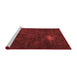 Modern Red Washable Rugs