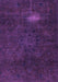 Machine Washable Abstract Purple Modern Area Rugs, wshabs2807pur