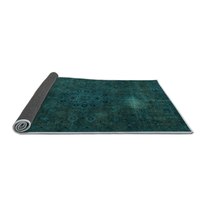 Sideview of Abstract Light Blue Modern Rug, abs2807lblu