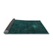 Sideview of Abstract Light Blue Modern Rug, abs2807lblu