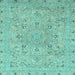 Square Machine Washable Abstract Light Blue Modern Rug, wshabs2808lblu