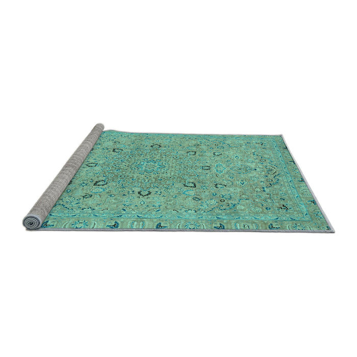 Sideview of Machine Washable Abstract Light Blue Modern Rug, wshabs2808lblu