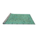 Sideview of Machine Washable Abstract Light Blue Modern Rug, wshabs2808lblu