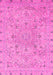 Machine Washable Abstract Pink Modern Rug, wshabs2808pnk