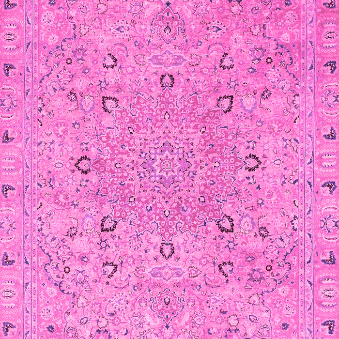 Machine Washable Abstract Pink Modern Rug, wshabs2808pnk