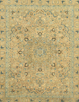Abstract Chrome Gold Yellow Modern Rug, abs2808