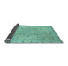 Sideview of Abstract Light Blue Modern Rug, abs2808lblu