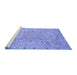 Sideview of Machine Washable Abstract Blue Modern Rug, wshabs2808blu