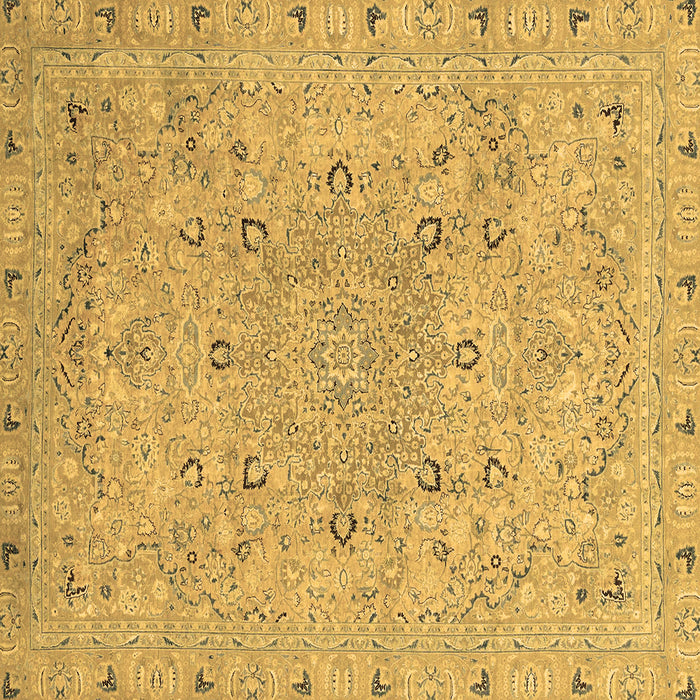 Square Abstract Brown Modern Rug, abs2808brn