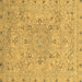 Square Abstract Brown Modern Rug, abs2808brn