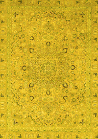 Abstract Yellow Modern Rug, abs2808yw