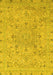 Abstract Yellow Modern Rug, abs2808yw