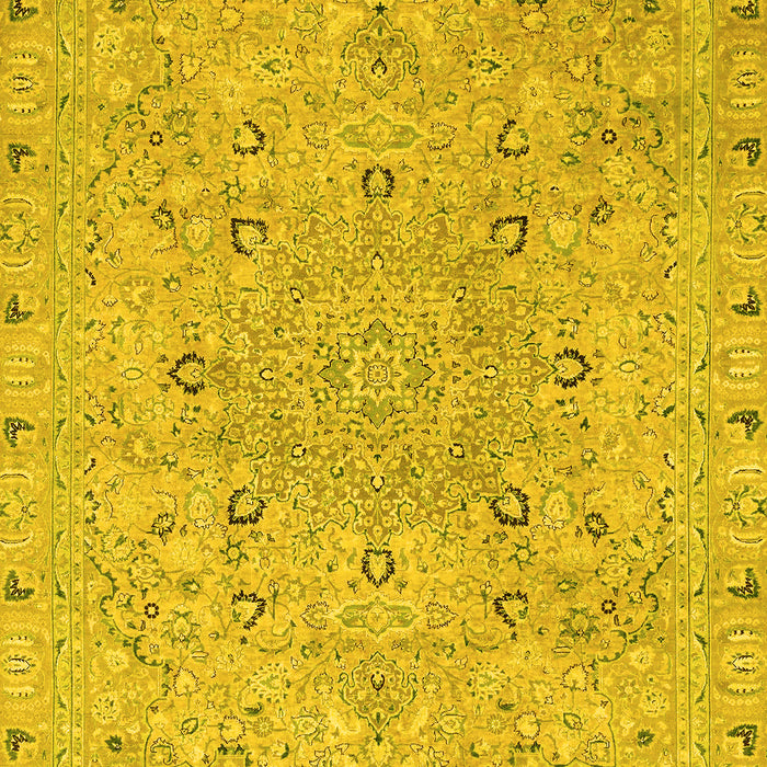 Abstract Yellow Modern Rug, abs2808yw