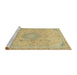 Sideview of Machine Washable Abstract Chrome Gold Yellow Rug, wshabs2809