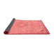 Abstract Red Modern Area Rugs