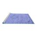 Sideview of Machine Washable Abstract Blue Modern Rug, wshabs2809blu