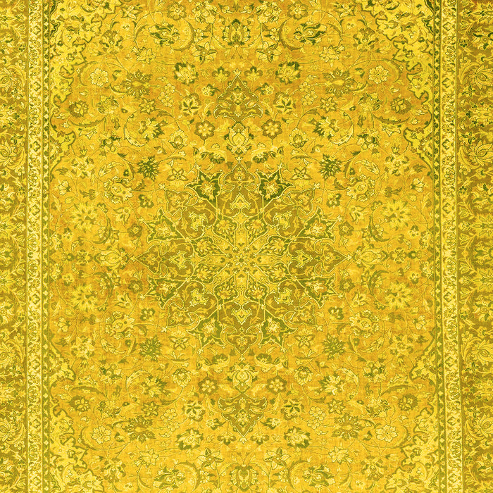 Abstract Yellow Modern Rug, abs2809yw