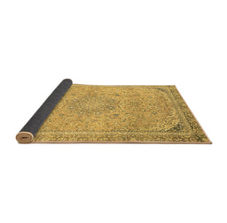 Sideview of Abstract Brown Modern Rug, abs2809brn