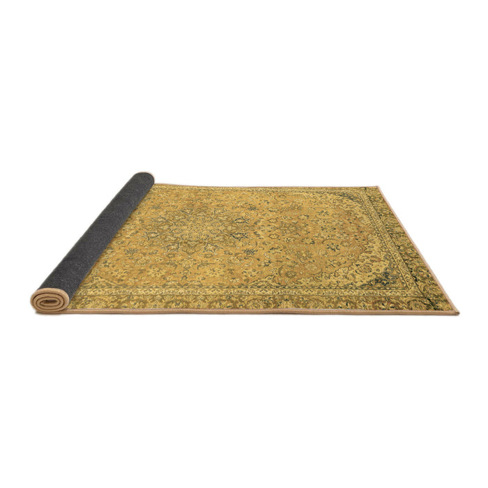 Sideview of Abstract Brown Modern Rug, abs2809brn