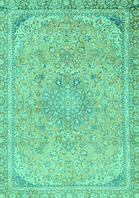 Abstract Turquoise Modern Rug, abs2809turq