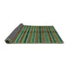 Sideview of Oriental Turquoise Modern Rug, abs280turq