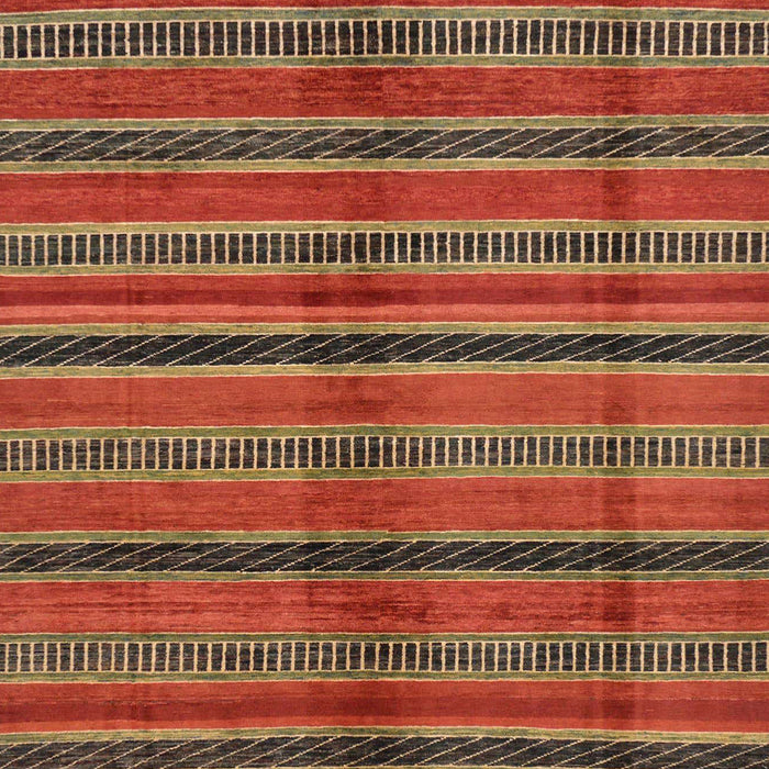 Machine Washable Abstract Red Rug, wshabs280