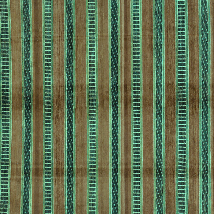 Square Machine Washable Oriental Turquoise Modern Area Rugs, wshabs280turq
