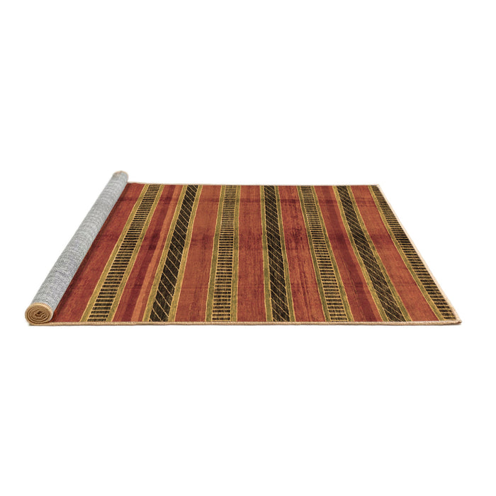 Sideview of Machine Washable Oriental Brown Modern Rug, wshabs280brn