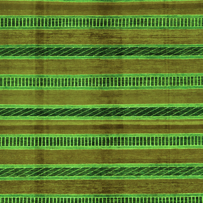 Machine Washable Oriental Green Modern Area Rugs, wshabs280grn