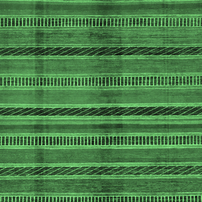 Machine Washable Oriental Emerald Green Modern Area Rugs, wshabs280emgrn