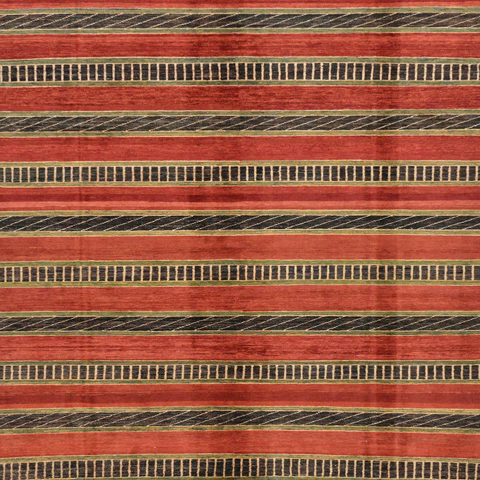 Square Abstract Red Oriental Rug, abs280