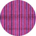 Round Oriental Purple Modern Rug, abs280pur