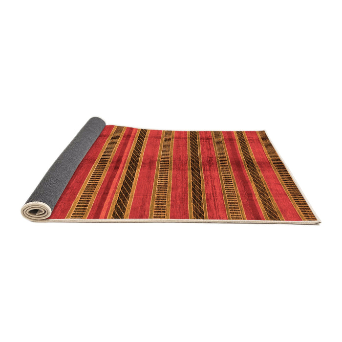 Sideview of Oriental Orange Modern Rug, abs280org