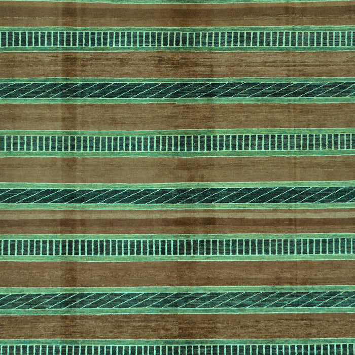 Machine Washable Oriental Turquoise Modern Area Rugs, wshabs280turq