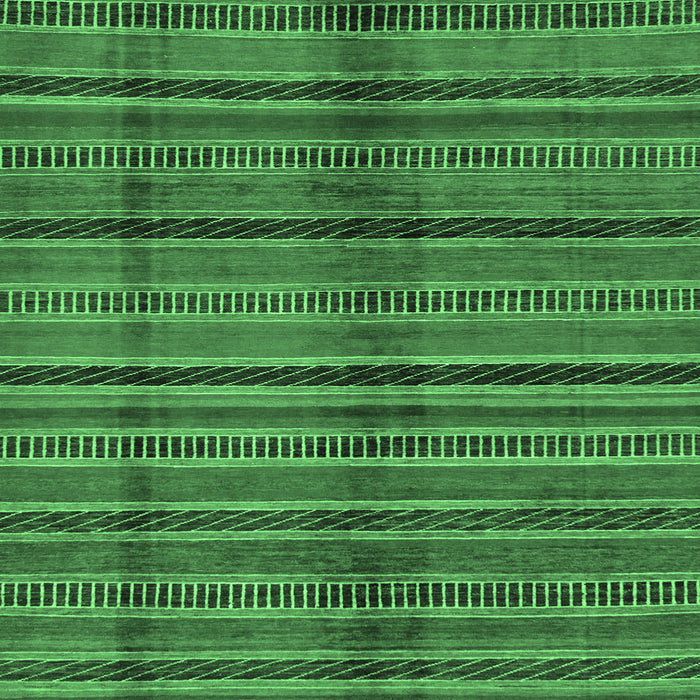 Square Oriental Emerald Green Modern Rug, abs280emgrn