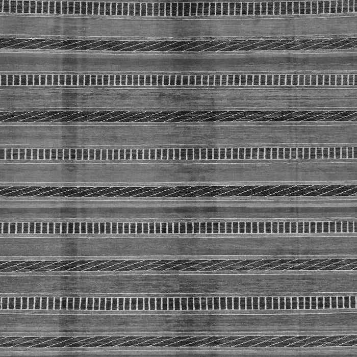 Square Machine Washable Oriental Gray Modern Rug, wshabs280gry