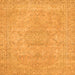 Square Abstract Orange Modern Rug, abs2810org