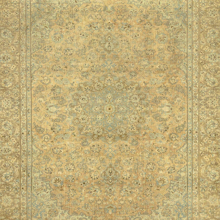 Machine Washable Abstract Chrome Gold Yellow Rug, wshabs2810