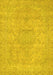 Machine Washable Abstract Yellow Modern Rug, wshabs2810yw