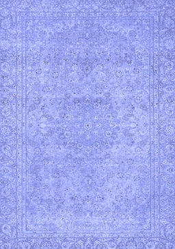 Abstract Blue Modern Rug, abs2810blu